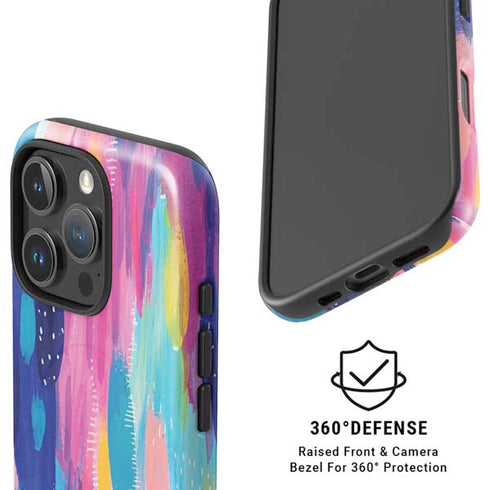 Pink Sparkle Brush Stroke by Etta Vee iPhone 16 Pro Max Magsafe Impact Case